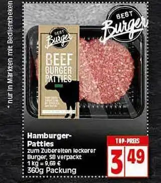 Elli Markt Hamburger-patties Angebot