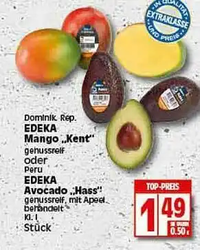 Elli Markt Edeka Mango „kent” Oder Avocado „hass” Angebot