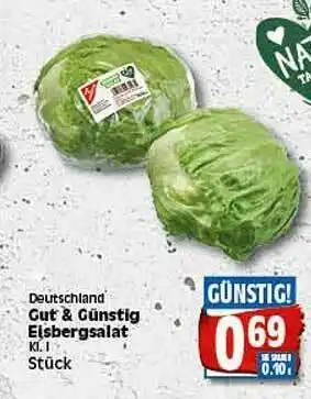 Elli Markt Gut & Günstig Eisbergsalat Angebot