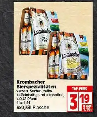 Elli Markt Krombacher Bierspezialitäten Angebot