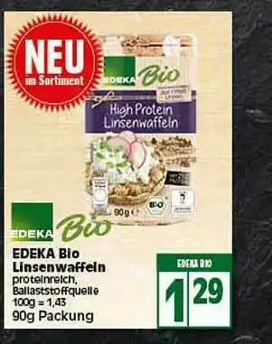 Elli Markt Edeka Bio Linsenwaffeln Angebot