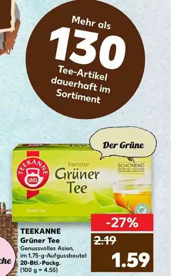 Kaufland Teekanne Grüner Tee Angebot