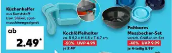 Kaufland Küchenhelfer; Kochlöffelhalter Oder Faltbares Messbecher-set Angebot