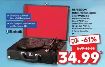 Kaufland Reflexion Retro-plattenspieler Hif1970bt Angebot