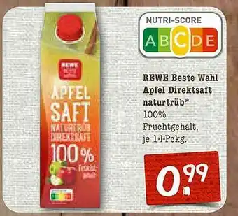 nahkauf Rewe Beste Wahl Apfel Direktsaft Naturtrüb Angebot