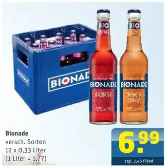 Getränke Arena Bionade 12x0,33L Angebot