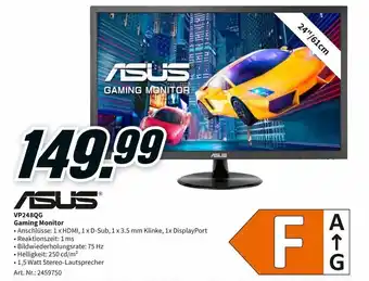 MediaMarkt Asus VP248QG Gaming Monitor Angebot