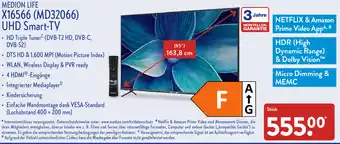 Aldi Nord Medion Life X16566 (MD32066) UHD Smart TV Angebot