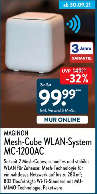 Aldi Nord Maginon Mesh Cube WLAN System MC-1200AC Angebot