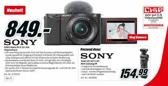 MediaMarkt Sony Alpha ZV-E 10 L Kit Vlog Kamera Angebot