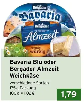 CAP Markt Bavaria Blu oder Bergader Almzeit Weichkäse 175g Angebot