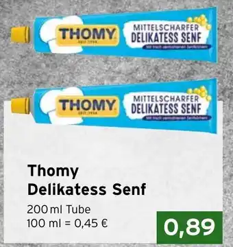 CAP Markt Thomy Delikatess Senf 200ml Angebot