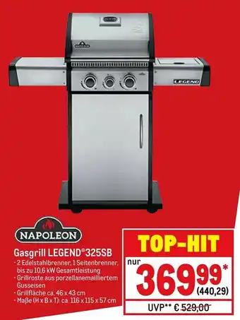 METRO Napoleon Gasgrill Legend 325SB Angebot