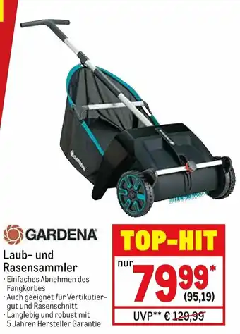 METRO Gardena Laub und Rasensammler Angebot