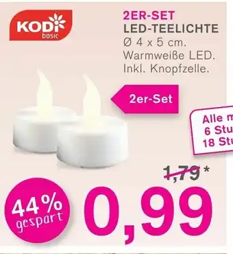 KODi 2er Set LED Teelichte Angebot