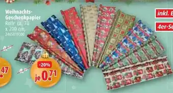 ROLLER Weihnachts Geschenkpapier Angebot