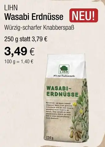 Vitalia Lihn Wasabi Erdnüsse 250g Angebot