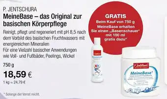 Vitalia P. Jentschura MeineBase das Original zur basischen Körperpflege 750g Angebot