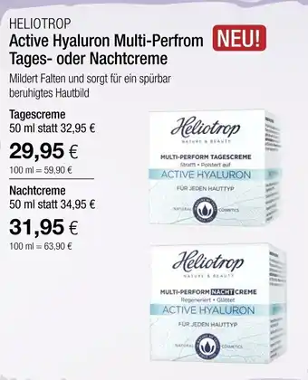 Vitalia Heliotrop Active Hyaluron Multi Perform Tages oder Nachtcreme 50ml Angebot