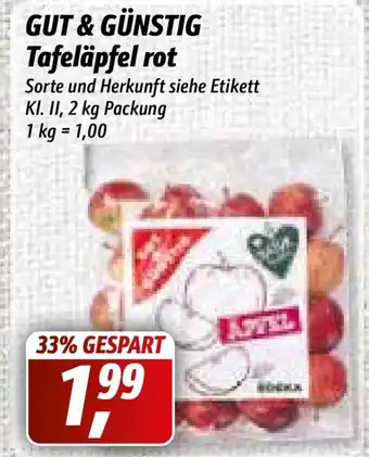 Simmel Gut & Günstig Tafeläpfel rot 2kg Angebot