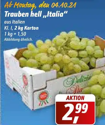 Simmel Trauben hell Italia 2kg Angebot