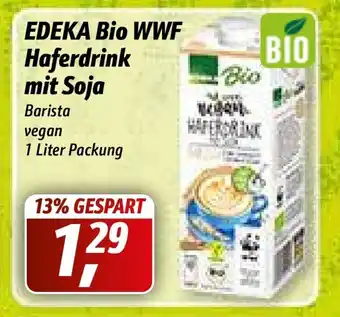 Simmel Edeka Bio WWF Haferdrink mit Soja 1L Angebot