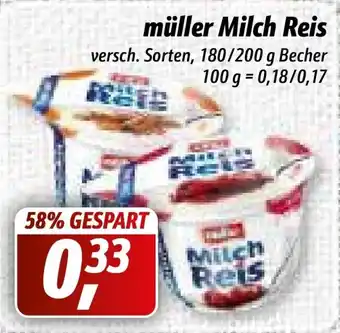 Simmel Müller Milch Reis 200/180g Becher Angebot