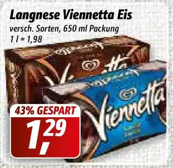 Simmel Langnese Viennetta Eis 650ml Angebot