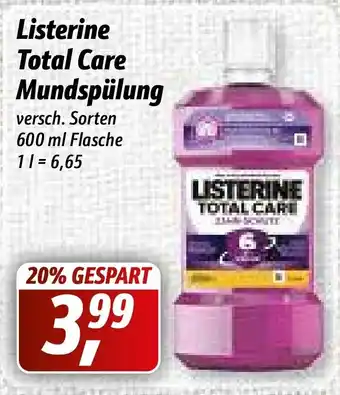 Simmel Listerine Total Care Mundspülung 600ml Angebot