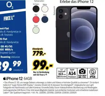 MEDIMAX iPhone 12 64 GB Angebot