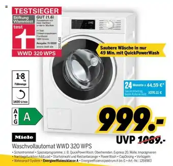 MEDIMAX Miele Waschvollautomat WWD 320 WPS Angebot