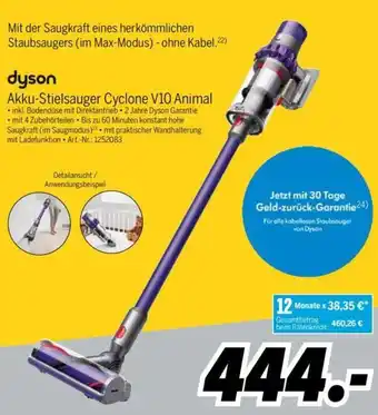 MEDIMAX Dyson Akku Stielsauger Cyclone V10 Animal Angebot