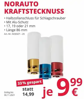 A.T.U. Norauto Kraftstecknuss Angebot