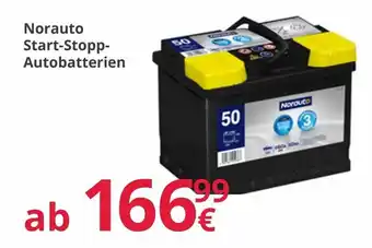 A.T.U. Norauto Start Stopp Autobatterien Angebot