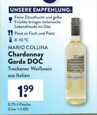 Aldi Süd Mario Collina Chardonnay Garda DOC 0,75L Angebot