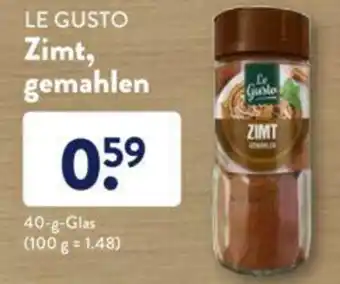 Aldi Süd Le Gusto Zimt, gemahlen 40g Angebot