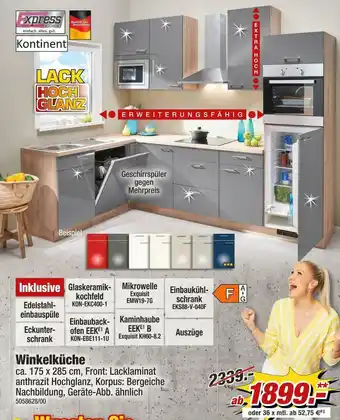 Poco Express winkelküche Angebot