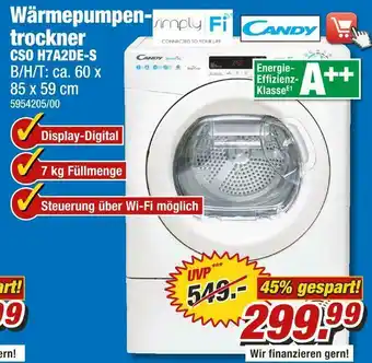 Poco Candy wärmepumpentrockner Angebot