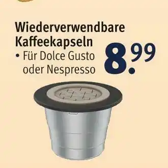 Rossmann Ideenwelt wiederverwendbare kaffeekapseln Angebot