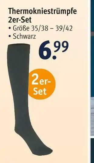 Rossmann Thermokniestrümpfe Angebot