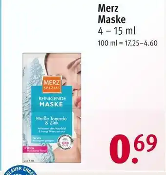 Rossmann Merz maske Angebot