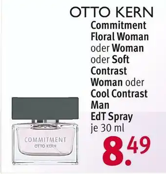 Rossmann Otto kern commitment floral woman, soft contrast woman oder cool contrast man edt spray Angebot