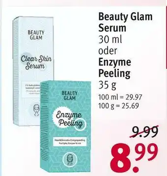 Rossmann Beauty glam serum oder enzyme peeling Angebot