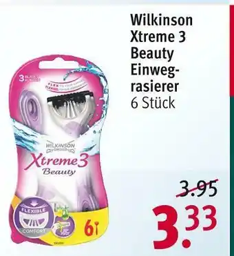 Rossmann Wilkinson xtreme 3 beauty einwegrasierer Angebot