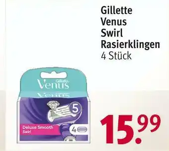 Rossmann Gillette venus swirl rasierklingen Angebot