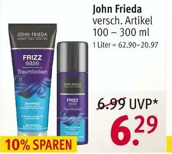 Rossmann John frieda shampoo oder haarspray Angebot