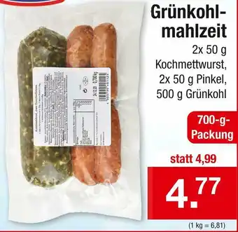 Zimmermann Grünkohlmahlzeit Angebot