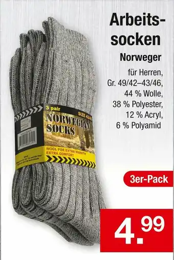 Zimmermann Arbeitssocken norweger Angebot