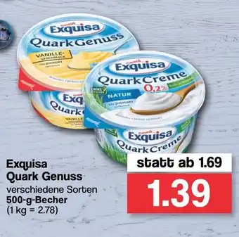 Famila Nord West Exquisa  Quark Genuss 500g Becher Angebot