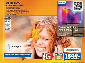 Expert Technomarkt Philips Oled Tv 65 Oled 805 Angebot